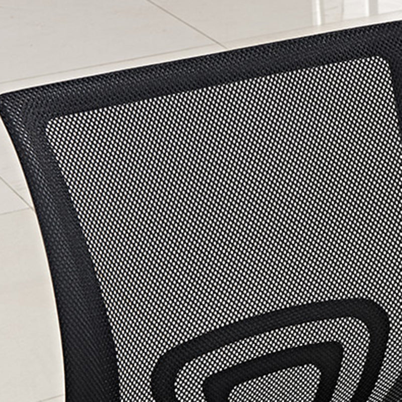 Modern Fixed Arms Office Chair Steel Height-adjustable Desk Chair