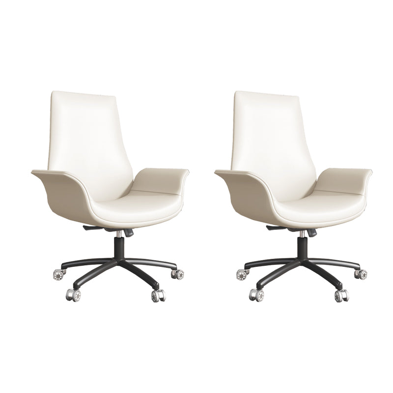 Silla de oficina tapizada moderna silla de tareas de brazo fijo con base de acero