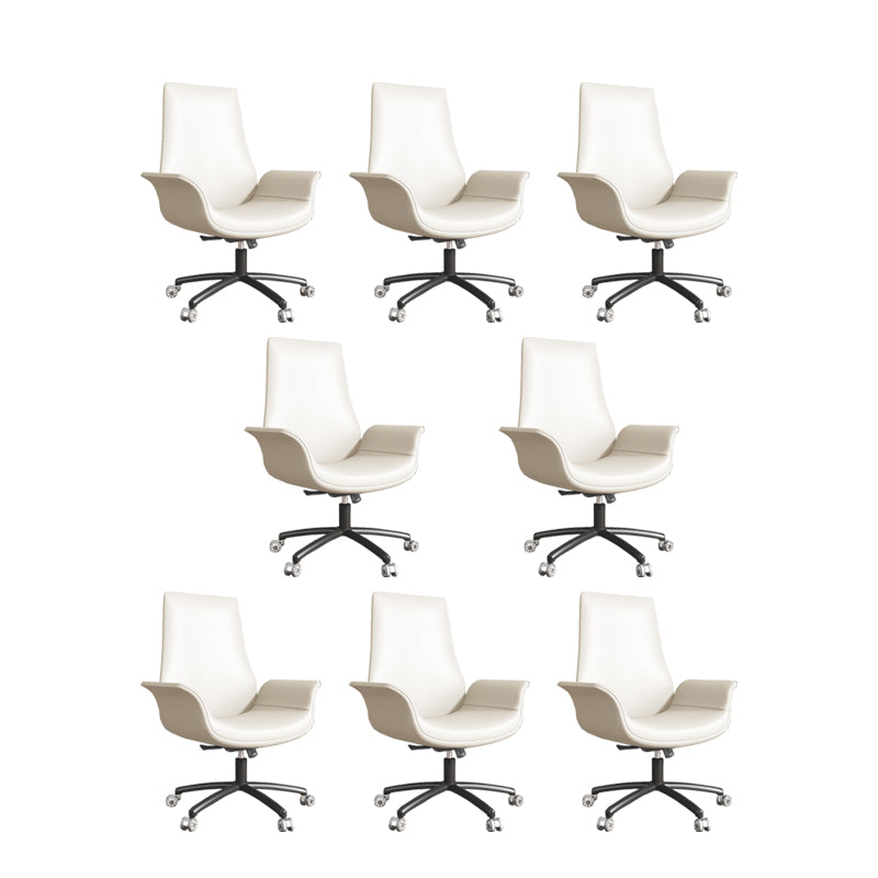 Silla de oficina tapizada moderna silla de tareas de brazo fijo con base de acero