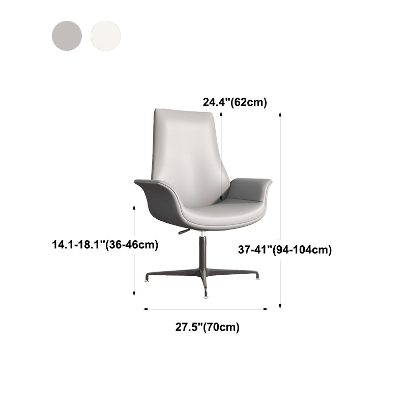 Silla de oficina tapizada moderna silla de tareas de brazo fijo con base de acero