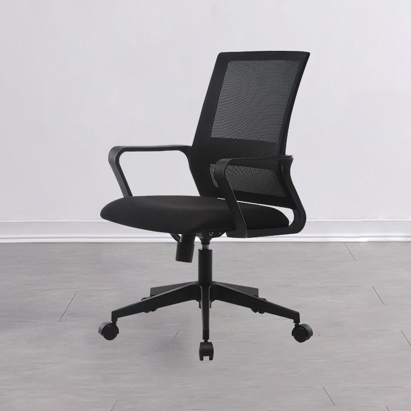 Ergonomic Mesh Mid-Back Desk Chair Tilt Mechanism Office Chair Clearhalo 'furn' 'furn_office_chair' 'Furniture' 'Office Chairs' 'Office Furniture' 'office_chair' 5671312