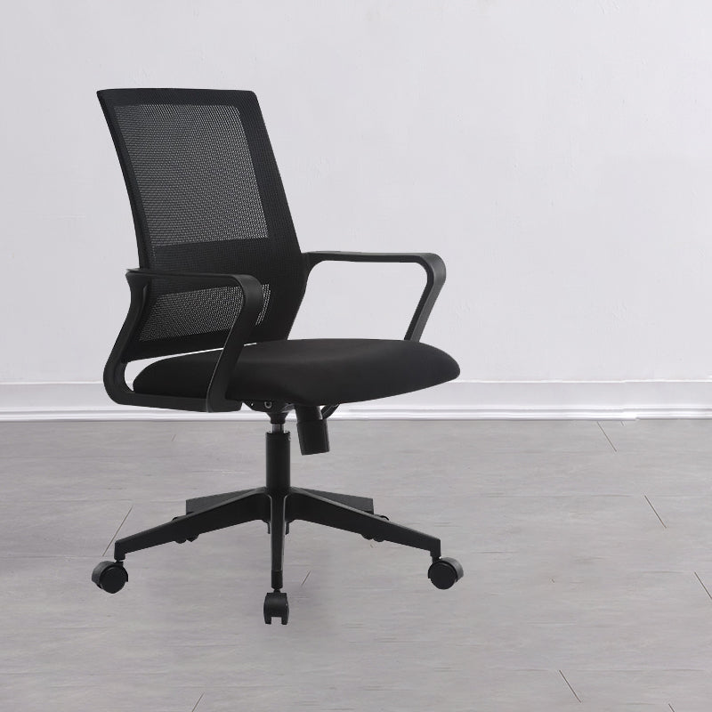 Ergonomic Mesh Mid-Back Desk Chair Tilt Mechanism Office Chair Clearhalo 'furn' 'furn_office_chair' 'Furniture' 'Office Chairs' 'Office Furniture' 'office_chair' 5671316