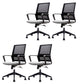 Ergonomic Mesh Mid-Back Desk Chair Tilt Mechanism Office Chair Grey 4 Piece Set Clearhalo 'furn' 'furn_office_chair' 'Furniture' 'Office Chairs' 'Office Furniture' 'office_chair' 5671317