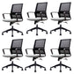 Ergonomic Mesh Mid-Back Desk Chair Tilt Mechanism Office Chair Grey 6 Piece Set Clearhalo 'furn' 'furn_office_chair' 'Furniture' 'Office Chairs' 'Office Furniture' 'office_chair' 5671319