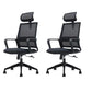 Ergonomic Mesh Mid-Back Desk Chair Tilt Mechanism Office Chair Textured Black 2 Piece Set Clearhalo 'furn' 'furn_office_chair' 'Furniture' 'Office Chairs' 'Office Furniture' 'office_chair' 5671335