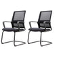 Ergonomic Mesh Mid-Back Desk Chair Tilt Mechanism Office Chair Matte Black 2 Piece Set Clearhalo 'furn' 'furn_office_chair' 'Furniture' 'Office Chairs' 'Office Furniture' 'office_chair' 5671340