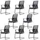 Ergonomic Mesh Mid-Back Desk Chair Tilt Mechanism Office Chair Matte Black 8 Piece Set Clearhalo 'furn' 'furn_office_chair' 'Furniture' 'Office Chairs' 'Office Furniture' 'office_chair' 5671343