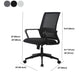 Ergonomic Mesh Mid-Back Desk Chair Tilt Mechanism Office Chair Clearhalo 'furn' 'furn_office_chair' 'Furniture' 'Office Chairs' 'Office Furniture' 'office_chair' 5671344
