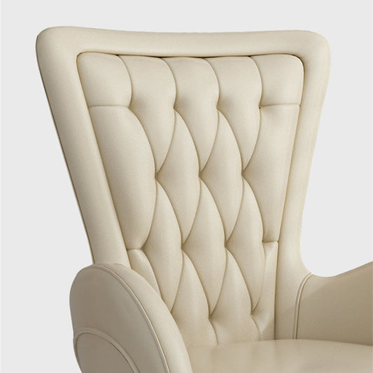 Sedia da ufficio imbottita moderna sedia a braccio fisso per ufficio a casa