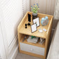 Scadinavian Wood Nightstand 20" Tall Bedside Cabinet with Drawer and Shelf 16"L x 14"W x 20"H Natural 1 Clearhalo 'Bedroom Furniture' 'furn' 'furn_night_stand' 'Furniture' 'night_stand' 'Nightstands' 5671400