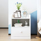 Scadinavian Wood Nightstand 20" Tall Bedside Cabinet with Drawer and Shelf Clearhalo 'Bedroom Furniture' 'furn' 'furn_night_stand' 'Furniture' 'night_stand' 'Nightstands' 5671402