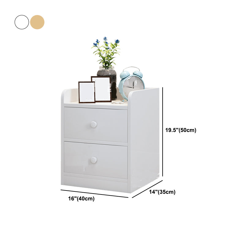 Scadinavian Wood Nightstand 20" Tall Bedside Cabinet with Drawer and Shelf Clearhalo 'Bedroom Furniture' 'furn' 'furn_night_stand' 'Furniture' 'night_stand' 'Nightstands' 5671413