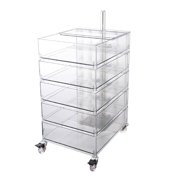 Comodino rimovibile nordico da 28 "he tavolo da notte di plastica con cassetti