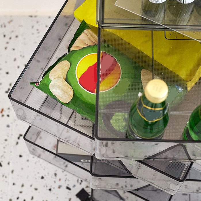 Comodino rimovibile nordico da 28 "he tavolo da notte di plastica con cassetti