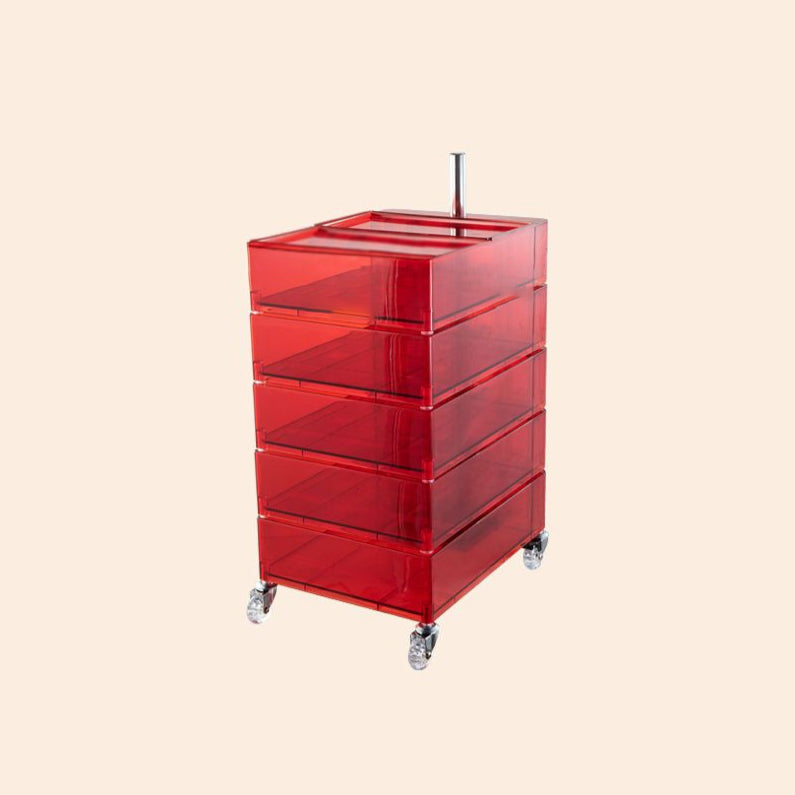 Comodino rimovibile nordico da 28 "he tavolo da notte di plastica con cassetti