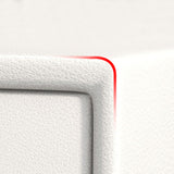 Pantalla de noche de 1 cañón 18.5 "H cama de madera de madera con 4 patas