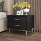 1-Drawer Nightstand 18.5" H Wooden Bed Nightstand with 4 Legs