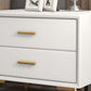1-Drawer Nightstand 18.5" H Wooden Bed Nightstand with 4 Legs