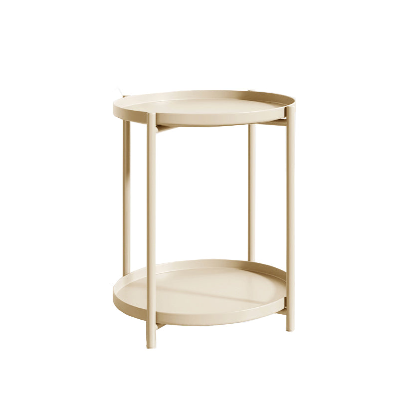 Comodino da letto in metallo moderno scaffale di stoccaggio aperto incluso tavolo notturno con gambe