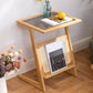Nightand en verre moderne 23 pouces H les jambes non-storage incluent la table de nuit