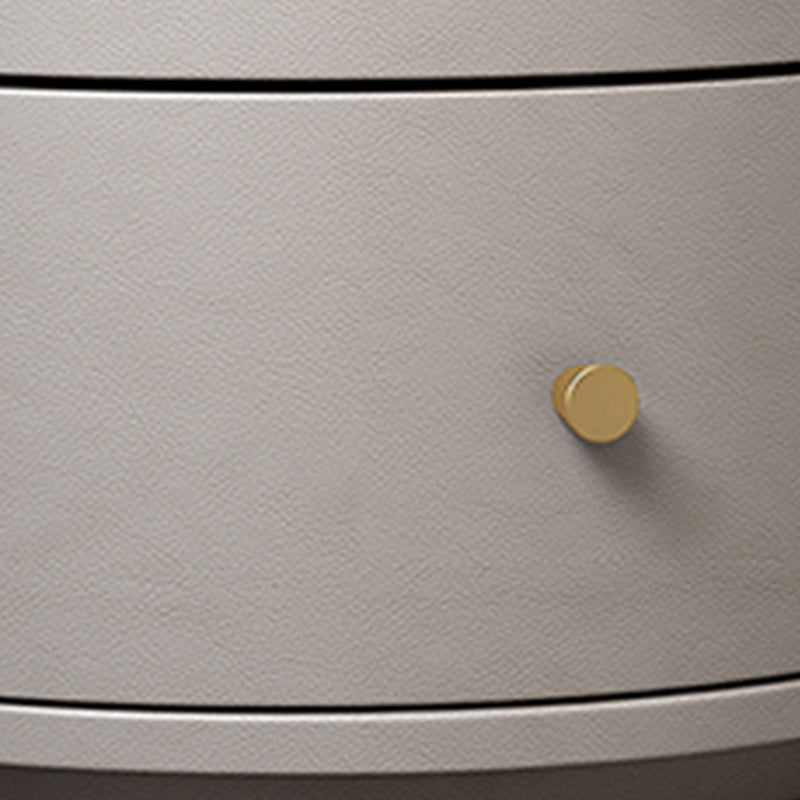 Comodino moderno comodino in pelle in finto comodino