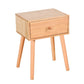 Modern 18 Inch H Nightstand Solid Wood 1-Drawer Night Table with Legs Natural Clearhalo 'Bedroom Furniture' 'furn' 'furn_night_stand' 'Furniture' 'night_stand' 'Nightstands' 5671617