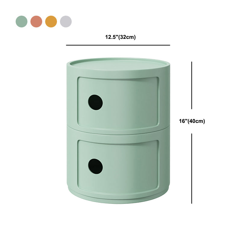 Armoire de lit en plastique moderne rond la porte de la porte gauche gauche