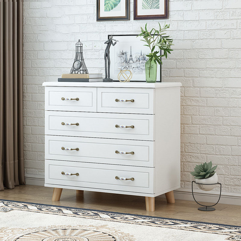 16 "D White / Green Rangement Coffre Artificial Wood Storage Chéteur Chéteur avec tiroirs