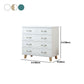 16 "D White / Green Rangement Coffre Artificial Wood Storage Chéteur Chéteur avec tiroirs