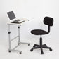 Armless Upholstered Office Chair Low Back Adjustable Seat Height Desk Chair