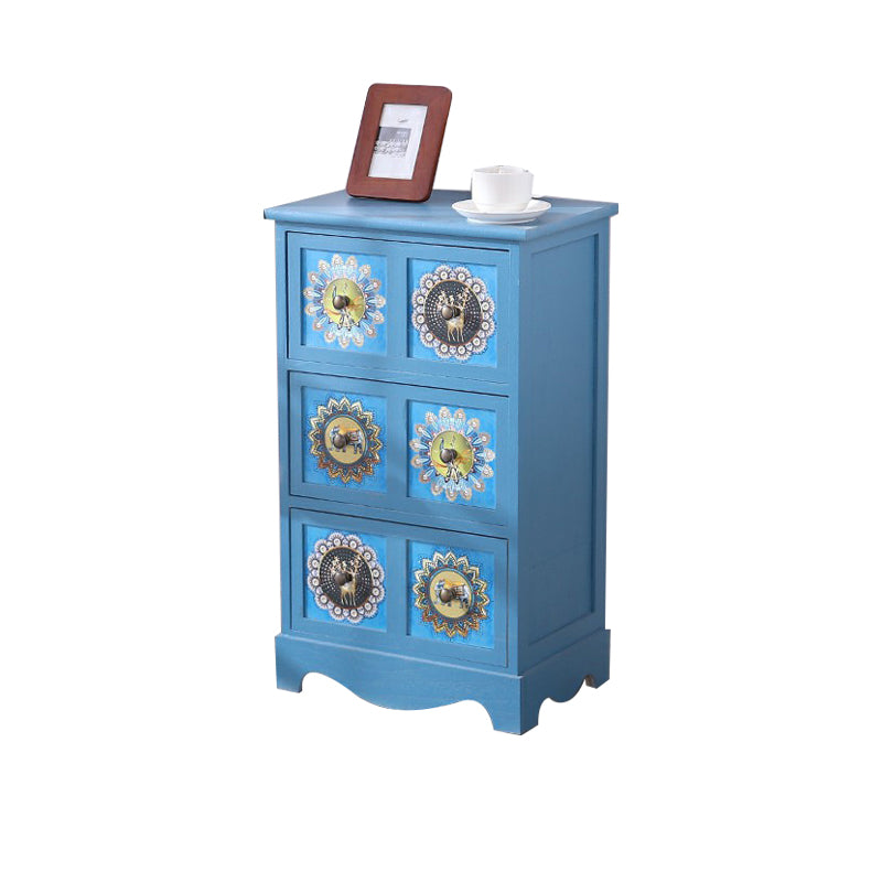 12" D Solid Wood Storage Chest Traditional Lingerie Chest with Drawers