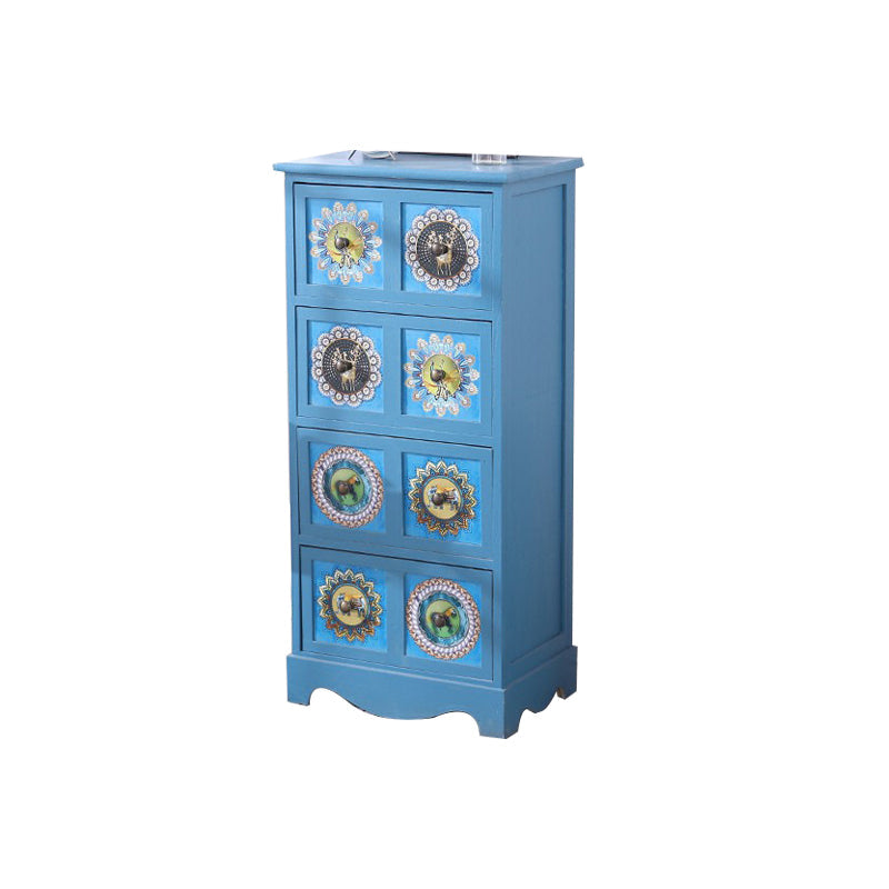 12" D Solid Wood Storage Chest Traditional Lingerie Chest with Drawers