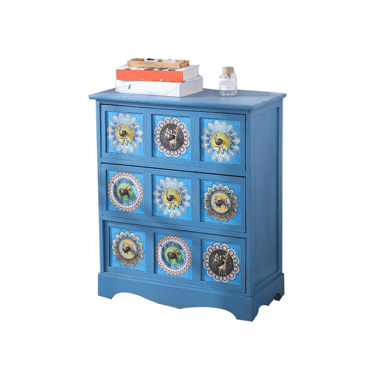 12" D Solid Wood Storage Chest Traditional Lingerie Chest with Drawers