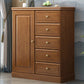 16" D Rubber Wood Storage Chest Bedroom Combo Dresser with 1 Door Clearhalo 'Bedroom Furniture' 'Dressers & Chests' 'dressers_chests' 'furn' 'furn_dressers_chests' 'Furniture' 5671887