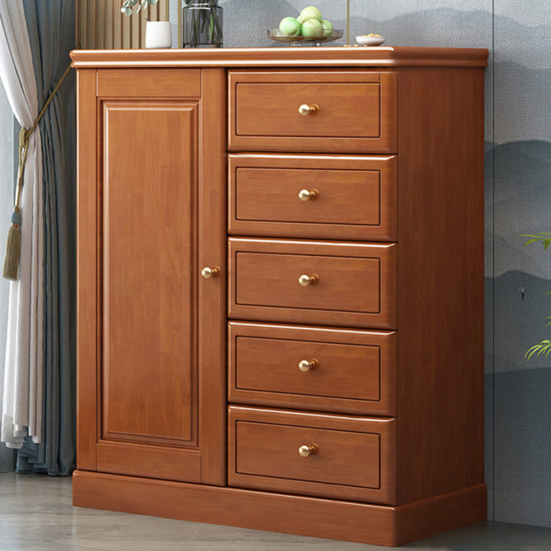 16" D Rubber Wood Storage Chest Bedroom Combo Dresser with 1 Door Clearhalo 'Bedroom Furniture' 'Dressers & Chests' 'dressers_chests' 'furn' 'furn_dressers_chests' 'Furniture' 5671889