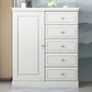 16" D Rubber Wood Storage Chest Bedroom Combo Dresser with 1 Door 31"L x 16"W x 39"H White Clearhalo 'Bedroom Furniture' 'Dressers & Chests' 'dressers_chests' 'furn' 'furn_dressers_chests' 'Furniture' 5671900
