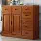 16" D Rubber Wood Storage Chest Bedroom Combo Dresser with 1 Door 47.2"L x 15.7"W x 39.4"H Brown Clearhalo 'Bedroom Furniture' 'Dressers & Chests' 'dressers_chests' 'furn' 'furn_dressers_chests' 'Furniture' 5671905