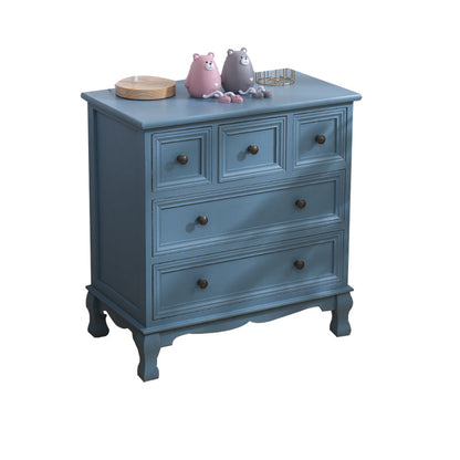 14" D Solid Wood Storage Chest Traditional Vertical Lingerie Chest with Drawers Blue 5 Clearhalo 'Bedroom Furniture' 'Dressers & Chests' 'dressers_chests' 'furn' 'furn_dressers_chests' 'Furniture' 5672049