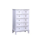 14" D Solid Wood Storage Chest Traditional Vertical Lingerie Chest with Drawers White 6 Clearhalo 'Bedroom Furniture' 'Dressers & Chests' 'dressers_chests' 'furn' 'furn_dressers_chests' 'Furniture' 5672066