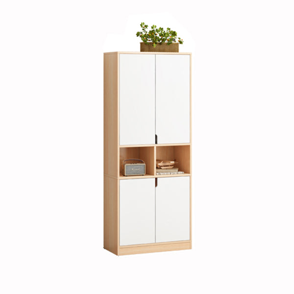 Wooden Standard Bookcase 12" D with Doors Closed Back Vertical Bookshelf Clearhalo 'Bookcases' 'furn' 'furn_bookcases' 'Furniture' 'Office Furniture' 5672083