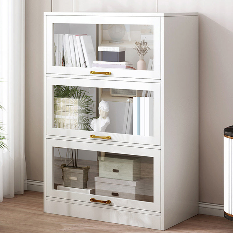 Modern Engineered Wood Bookshelf Standard Closed Back Bookcase