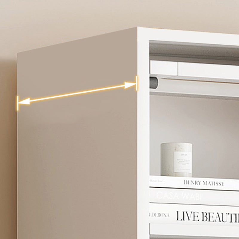 Modern Engineered Wood Bookshelf Standard Closed Back Bookcase