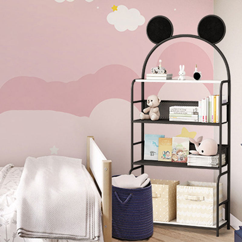 Modern Metal Bookshelf Etagere Vertical Open Shelf Bookcase in Burnish Clearhalo 'Bookcases' 'furn' 'furn_bookcases' 'Furniture' 'Office Furniture' 5672127