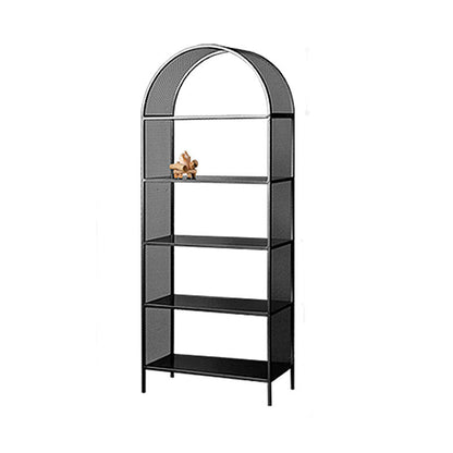 Modern Metal Bookcase Standard Vertical Open Shelf Bookshelf