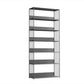 Modern Metal Bookshelf Standard Vertical Open Shelf Bookcase 31.5"L x 11.8"W x 74.8"H Black Clearhalo 'Bookcases' 'furn' 'furn_bookcases' 'Furniture' 'Office Furniture' 5672201