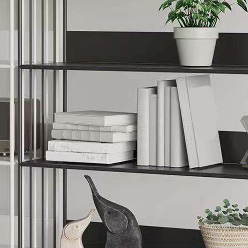 Modern Metal Bookshelf Standard Vertical Open Shelf Bookcase Clearhalo 'Bookcases' 'furn' 'furn_bookcases' 'Furniture' 'Office Furniture' 5672206
