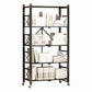 Modern Carbon Steel Bookcase with Folding Geometric Bookshelf for Any Room
