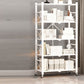 Modern Carbon Steel Bookcase with Folding Geometric Bookshelf for Any Room