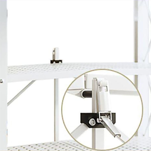 Modern Carbon Steel Bookcase with Folding Geometric Bookshelf for Any Room