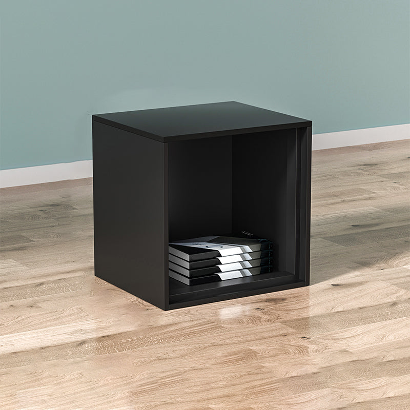 Modern Square Bookcase Metal Bookshelf for Bedroom , 13.7" W X 11.8" D X 13.7" H